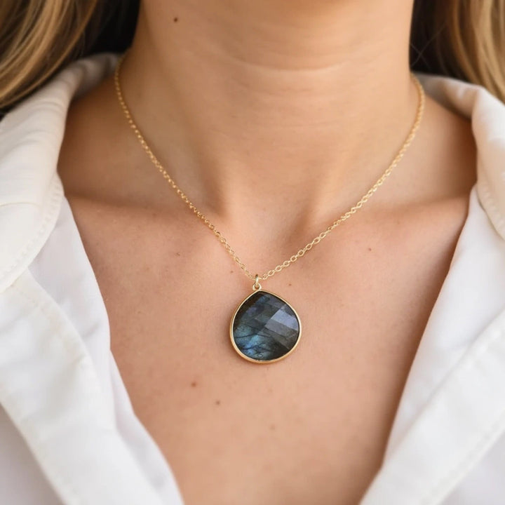 "Symbolic Protection" Pendant in Labradorite