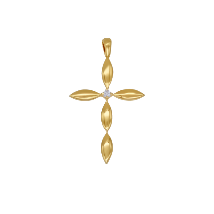 CROSS PENDANT - GOLD AND DIAMOND