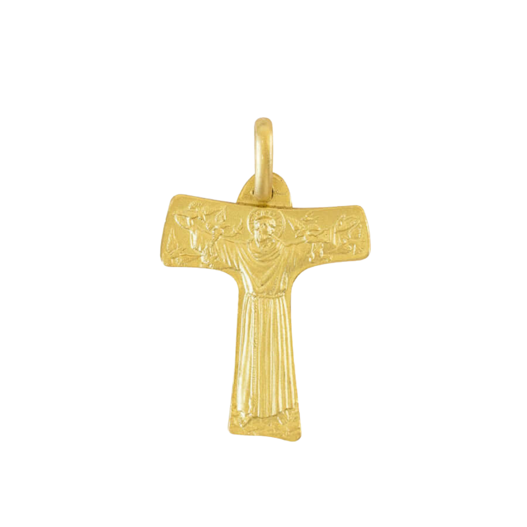 SAINT FRANCIS - TAU CROSS - GOLD