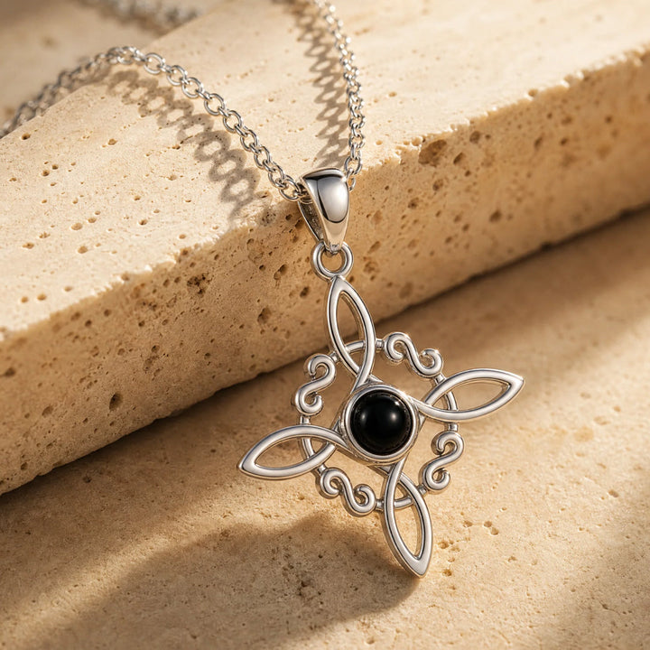 "Symbolic Protection" Pendant in Obsidian