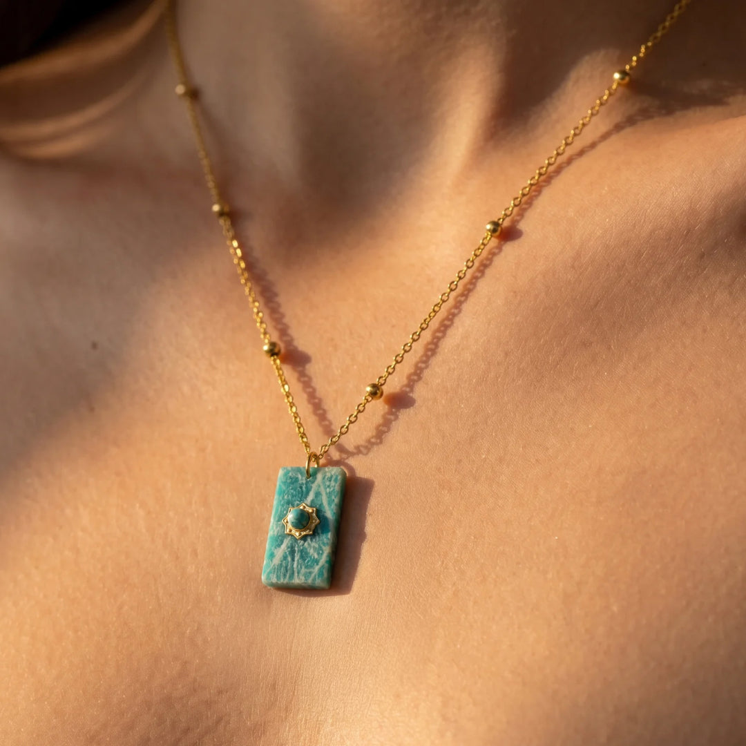 "Symbol of Hope" Pendant in Amazonite