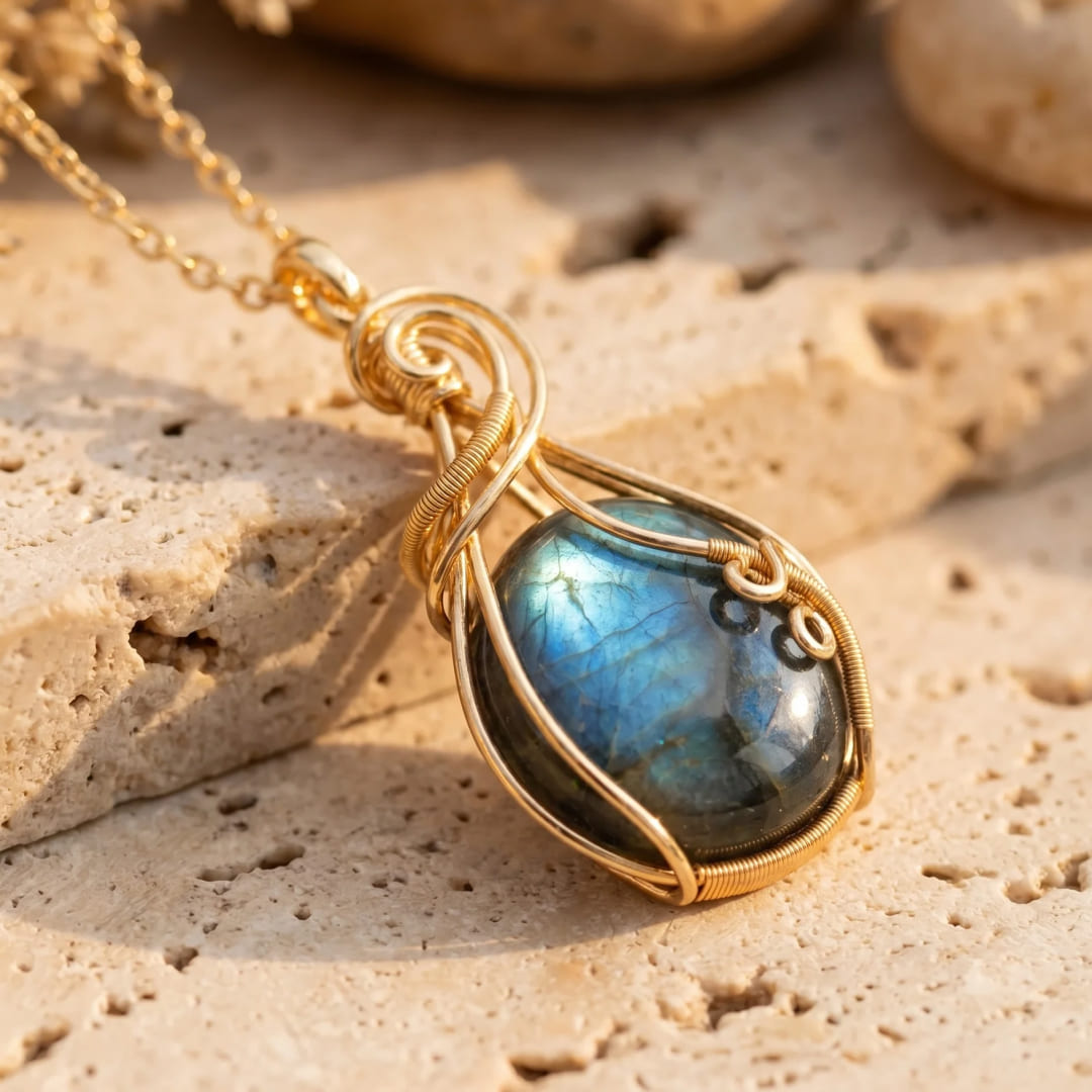 "Eye of the Universe" Labradorite Pendant