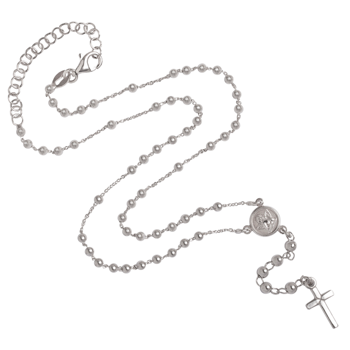 BABY ROSARY NECKLACE - SILVER