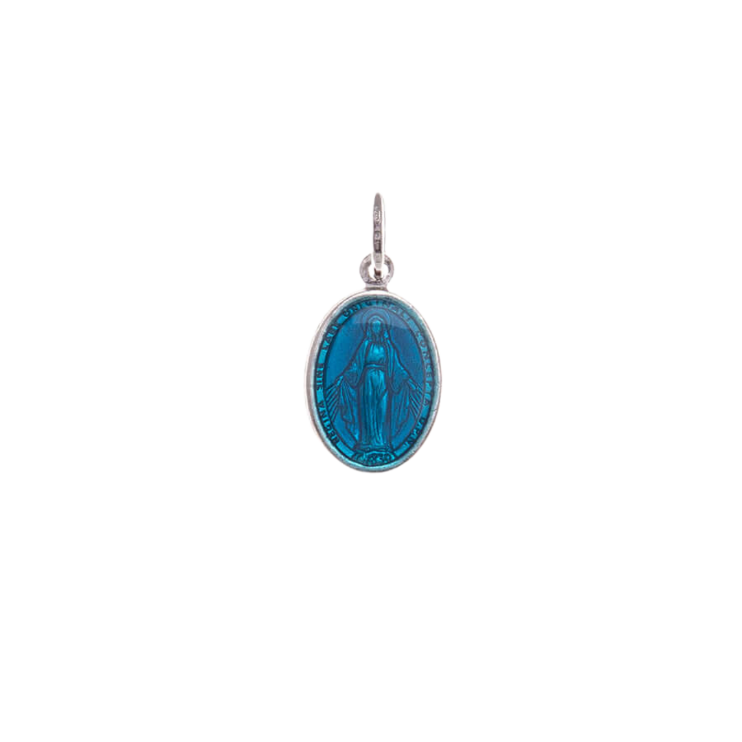 BLUE MIRACULOUS MEDAL - SILVER