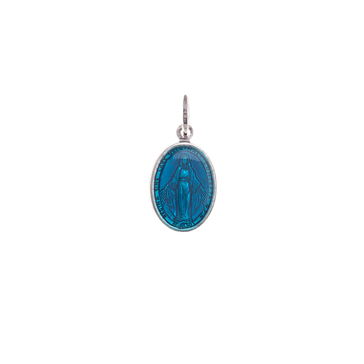BLUE MIRACULOUS MEDAL - SILVER