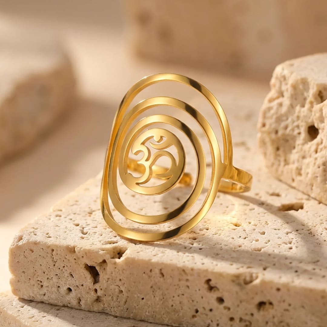 Spiritual Ring "Harmony" Om Symbol