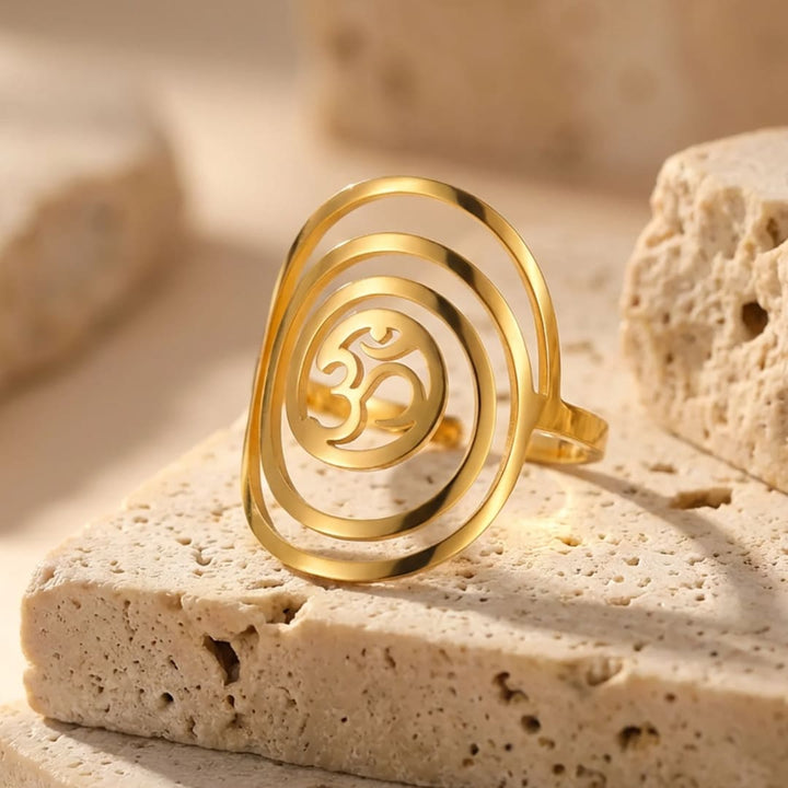Spiritual Ring "Harmony" Om Symbol