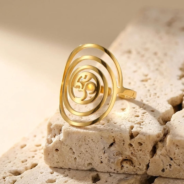 Spiritual Ring "Harmony" Om Symbol