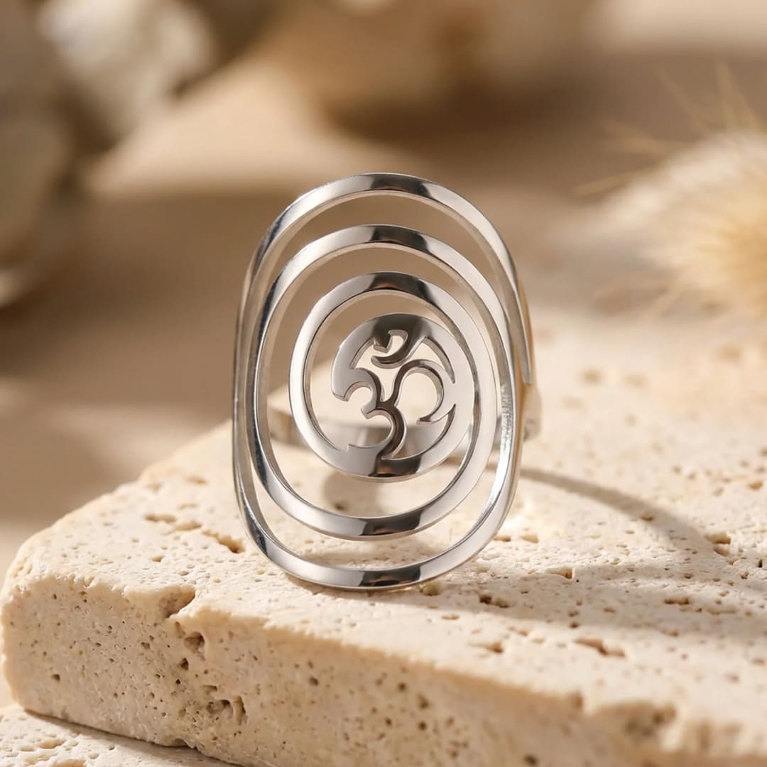 Spiritual Ring "Harmony" Om Symbol