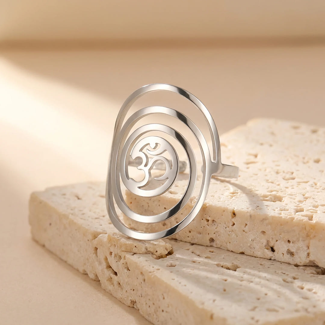 Spiritual Ring "Harmony" Om Symbol