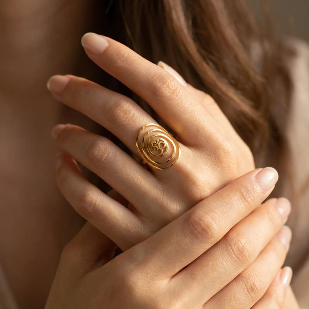 Spiritual Ring "Harmony" Om Symbol