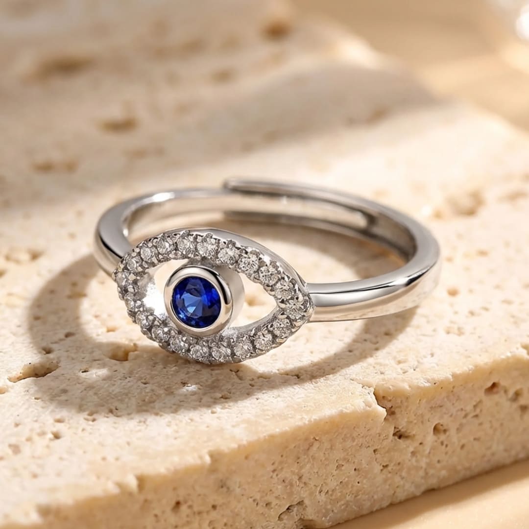 Adjustable Ring "Evil Eye"