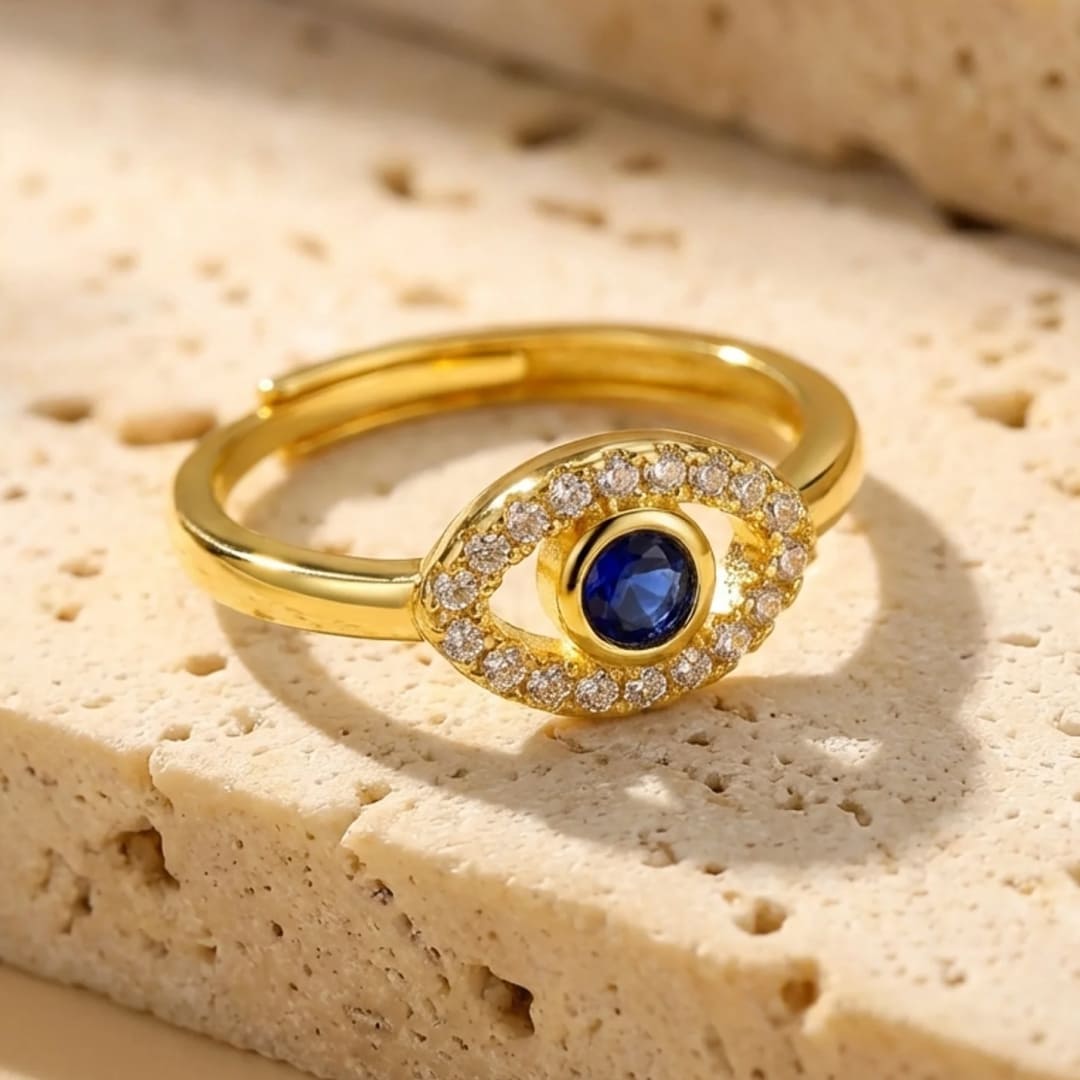 Adjustable Ring "Evil Eye"
