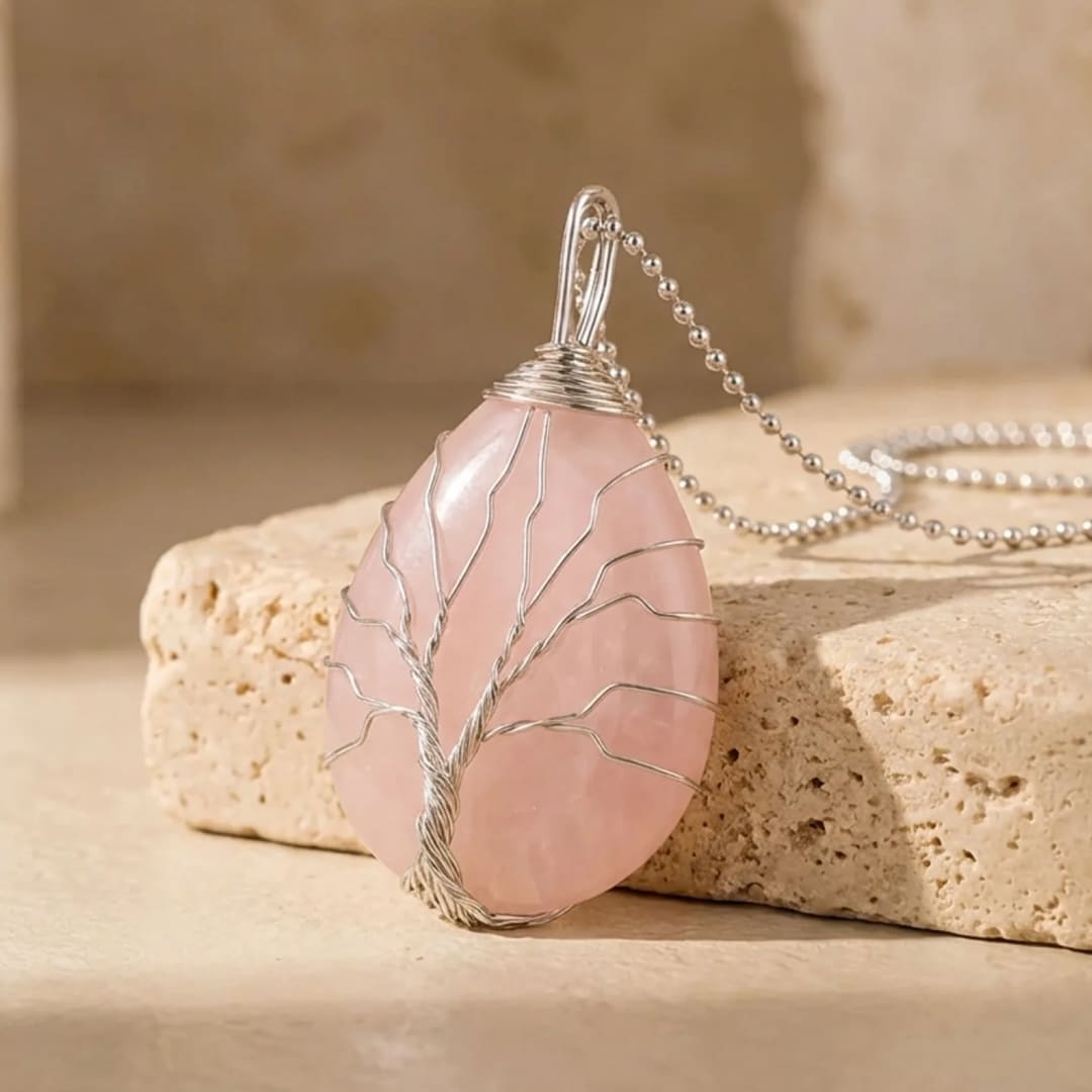 Tree of Life Pendant in Natural Stone