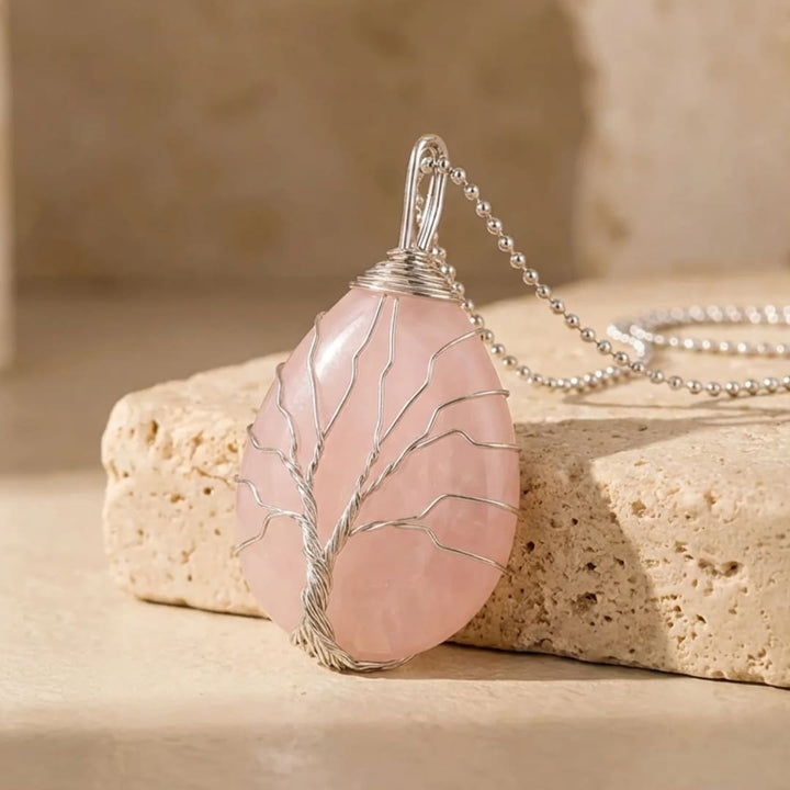 Tree of Life Pendant in Natural Stone