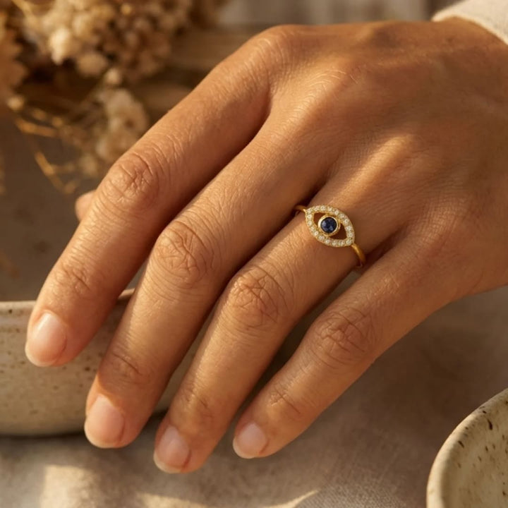 Adjustable Ring "Evil Eye"