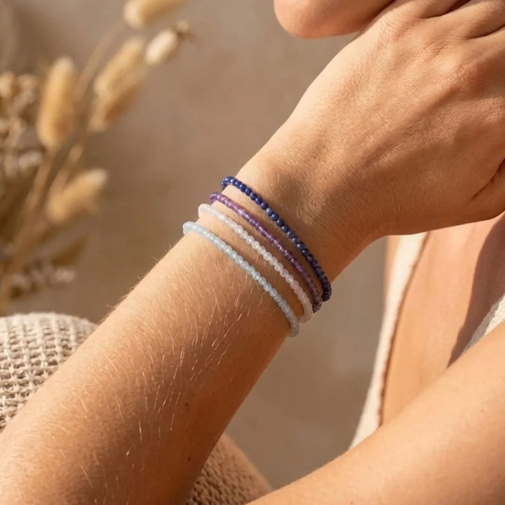 Fine Stone Bead Bracelet 4mm