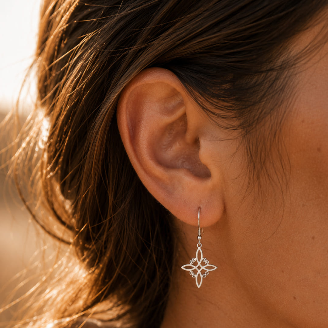 "Enchanted Protection" Earrings in Witch Knot