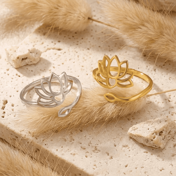 Adjustable Divine Lotus Ring