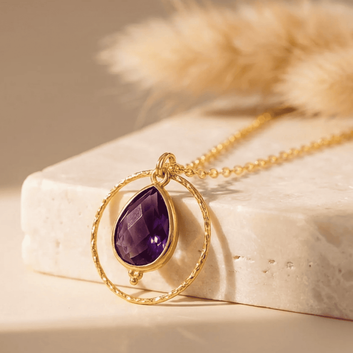 "Circle of Serenity" Amethyst Necklace