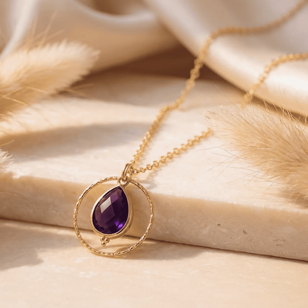 "Circle of Serenity" Amethyst Necklace