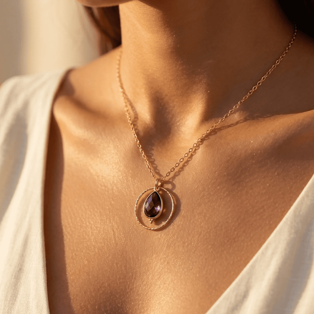"Circle of Serenity" Amethyst Necklace