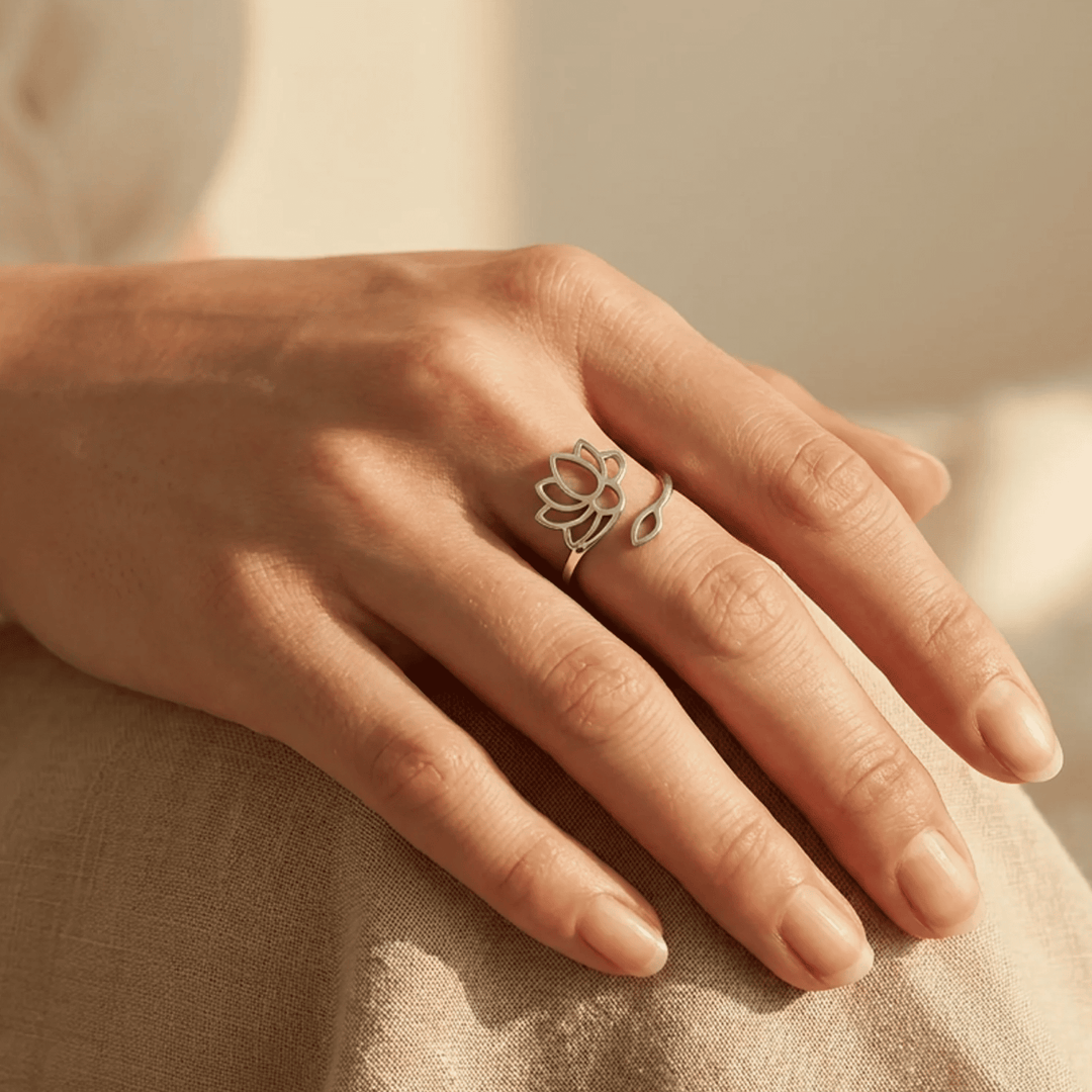 Adjustable Divine Lotus Ring