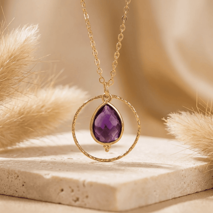 "Circle of Serenity" Amethyst Necklace