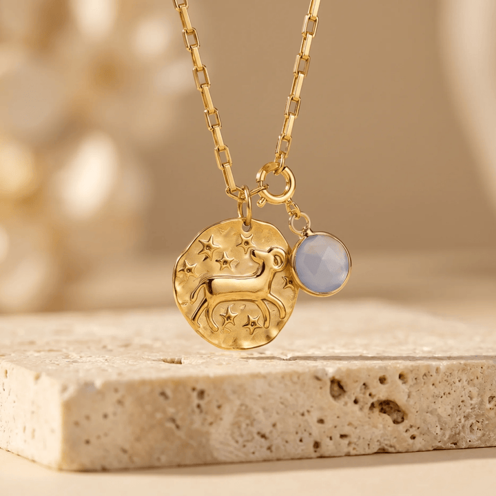 "Sign & Energy" Pendant with Associated Stone