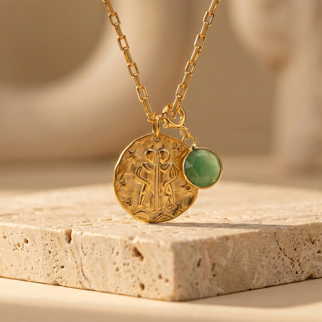 "Sign & Energy" Pendant with Associated Stone