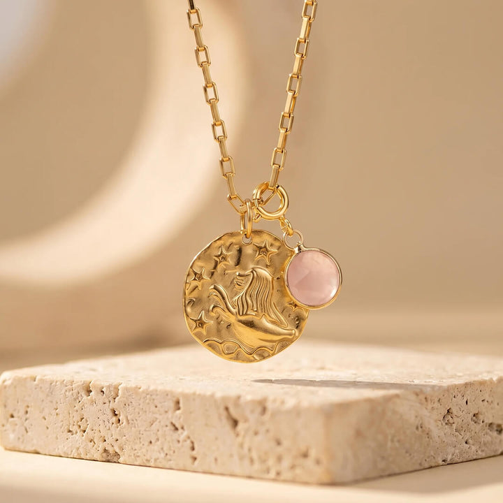 "Sign & Energy" Pendant with Associated Stone