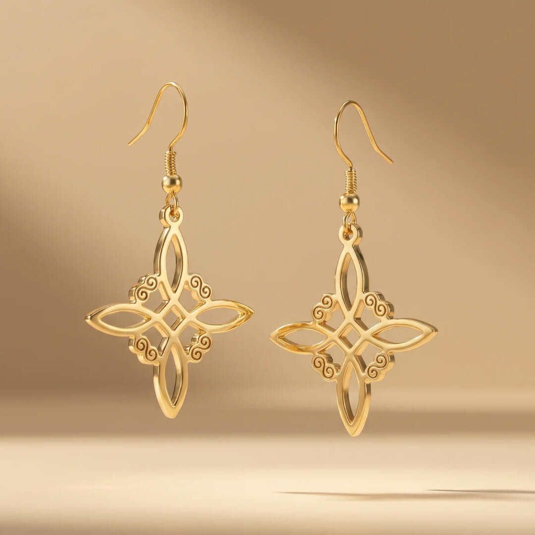 "Enchanted Protection" Earrings in Witch Knot