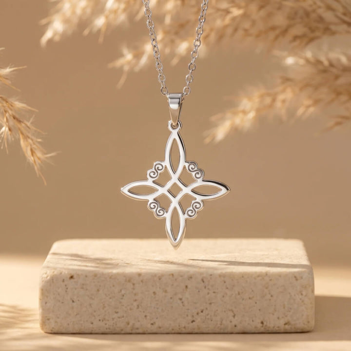 Witch Knot Shield Necklace