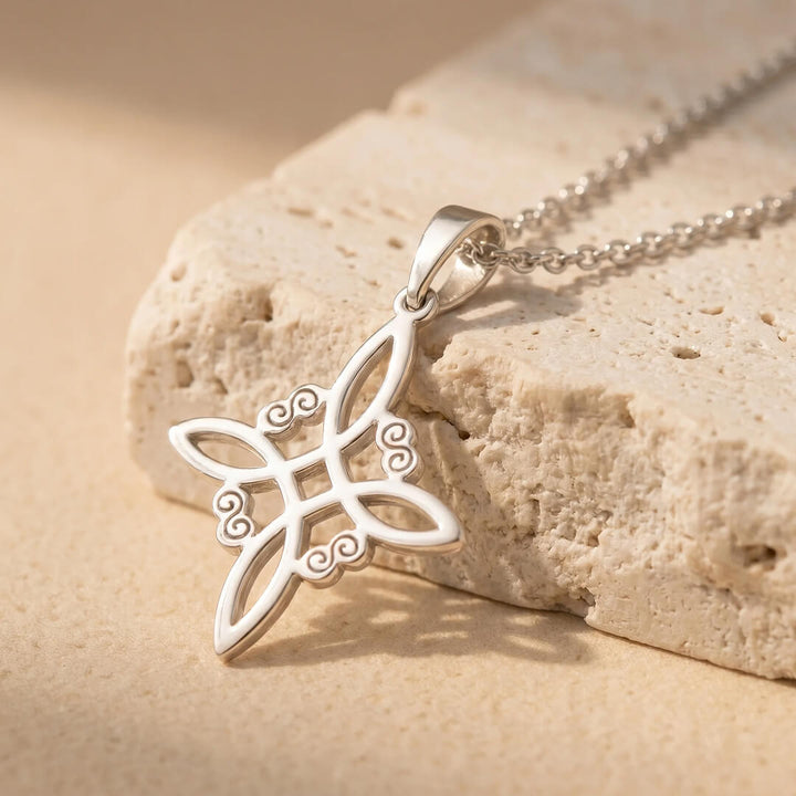 Witch Knot Shield Necklace