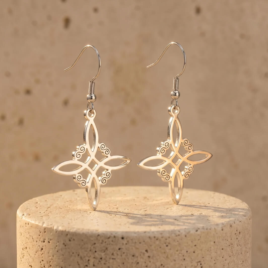 "Enchanted Protection" Earrings in Witch Knot