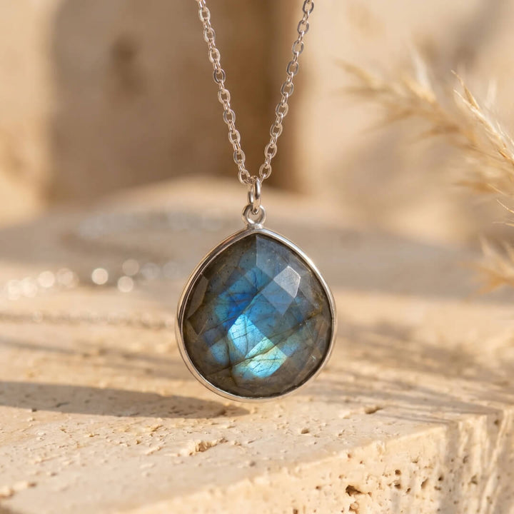 "Symbolic Protection" Pendant in Labradorite