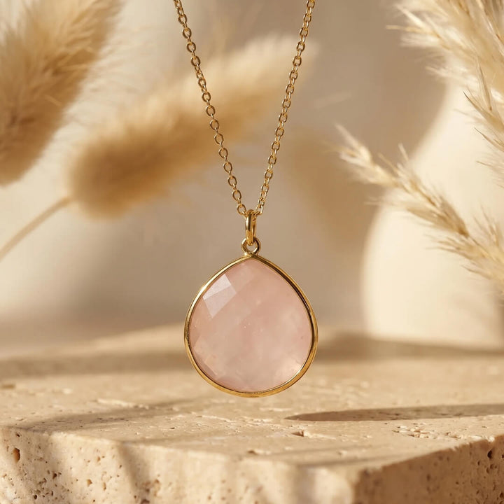 "Endless Sweetness" Pendant in Rose Quartz