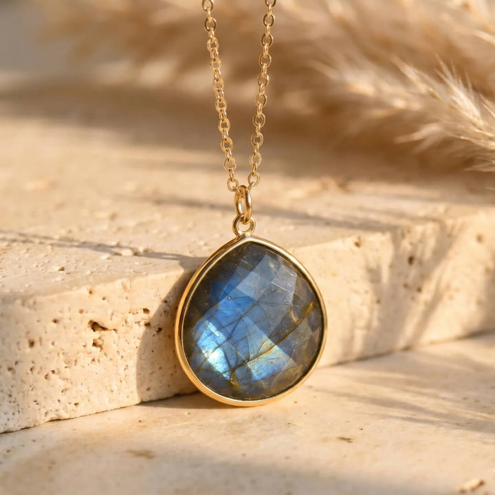 "Symbolic Protection" Pendant in Labradorite