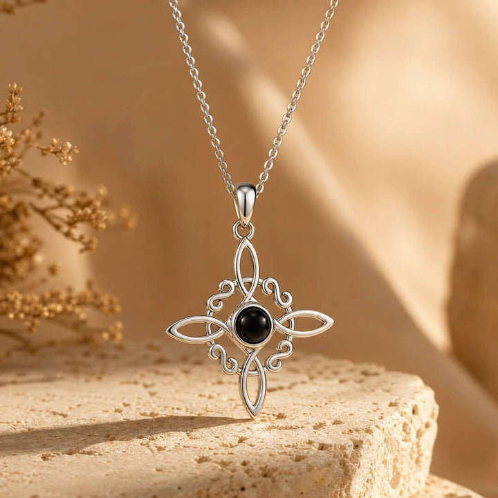 "Symbolic Protection" Pendant in Obsidian