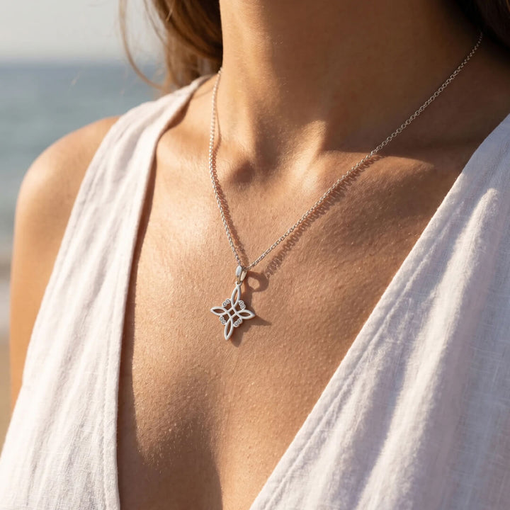 Witch Knot Shield Necklace