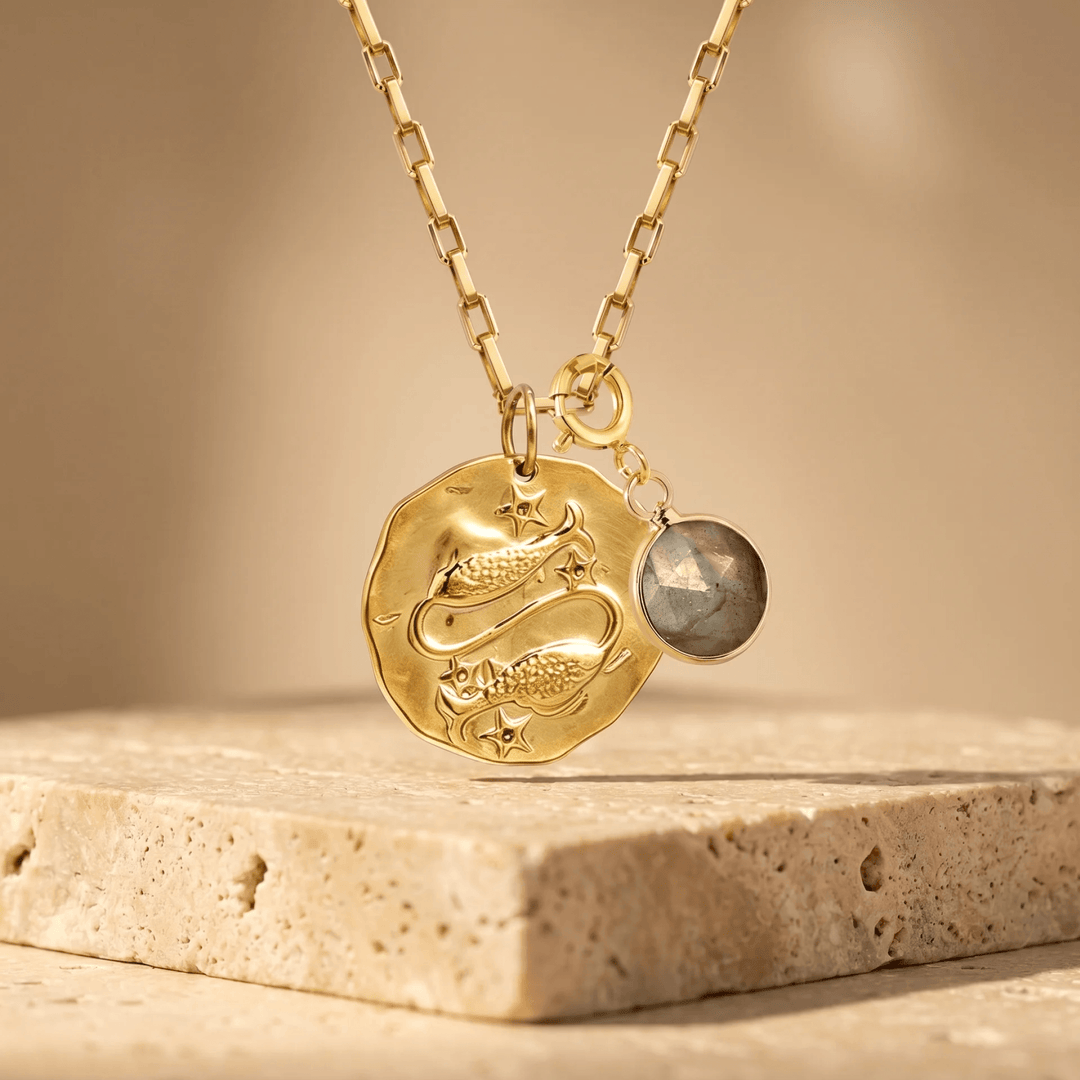 "Sign & Energy" Pendant with Associated Stone
