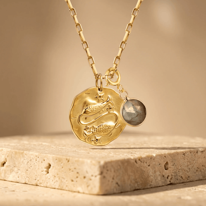"Sign & Energy" Pendant with Associated Stone