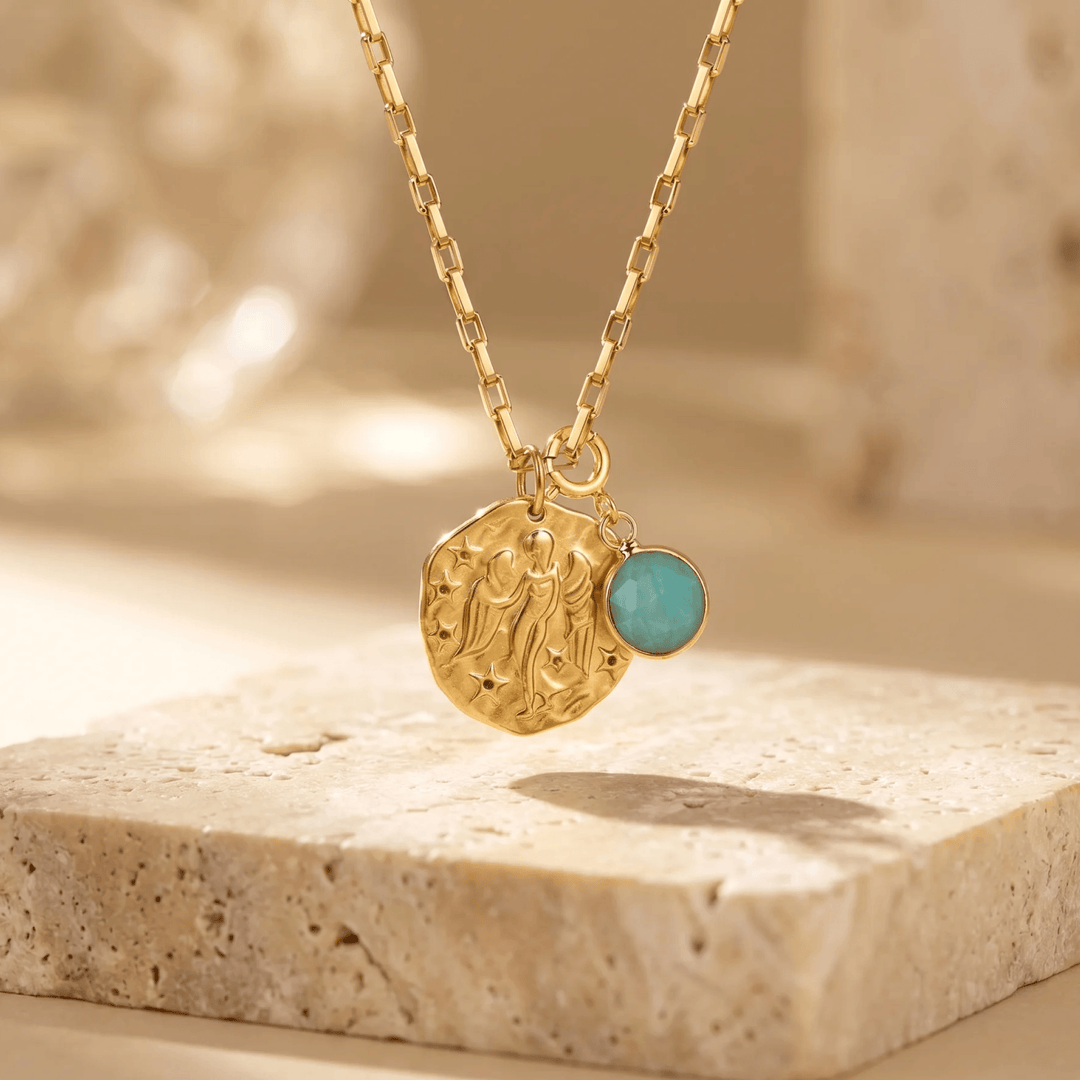 "Sign & Energy" Pendant with Associated Stone