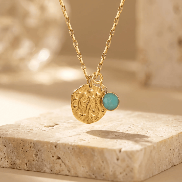 "Sign & Energy" Pendant with Associated Stone