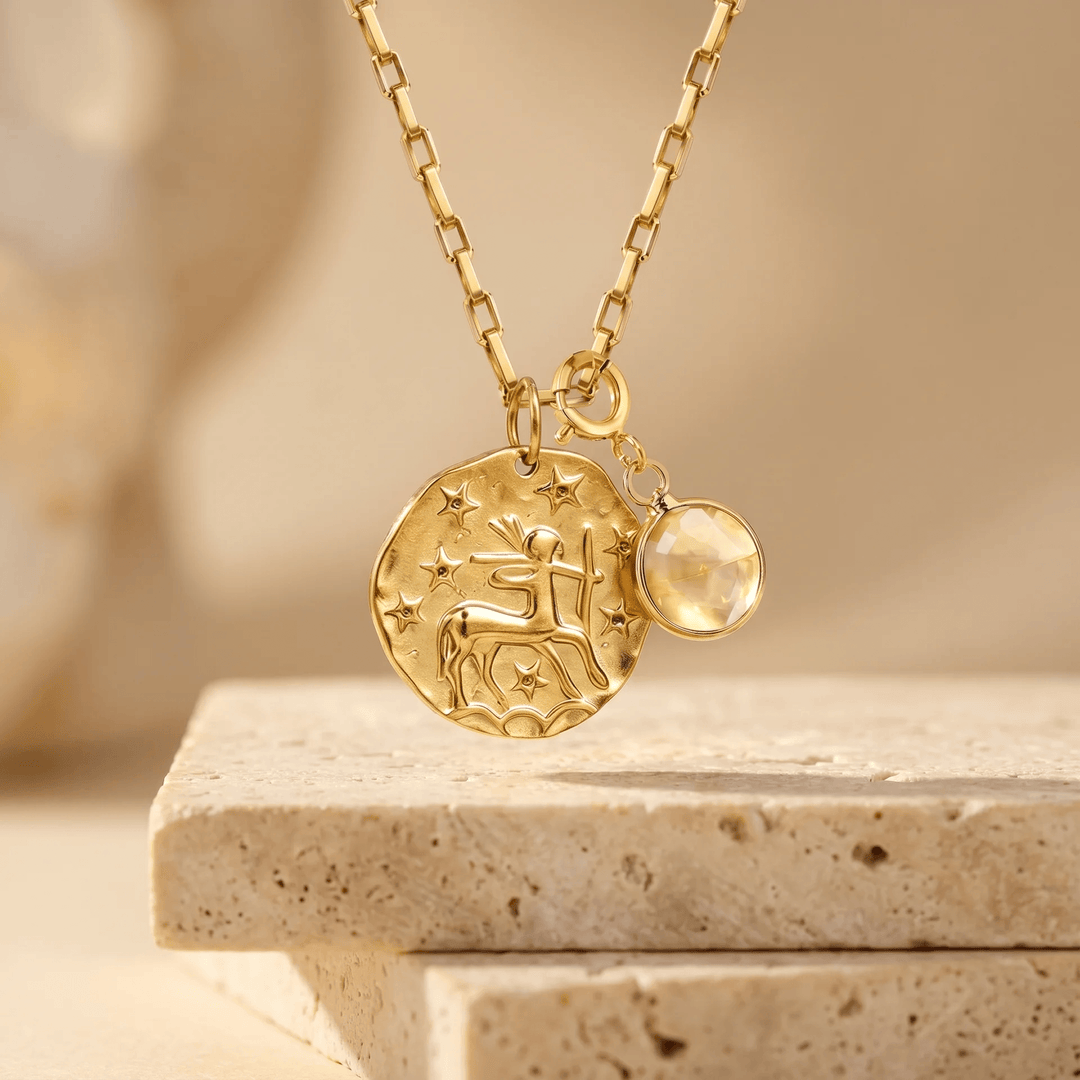 "Sign & Energy" Pendant with Associated Stone