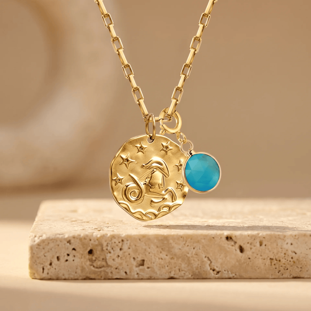 "Sign & Energy" Pendant with Associated Stone