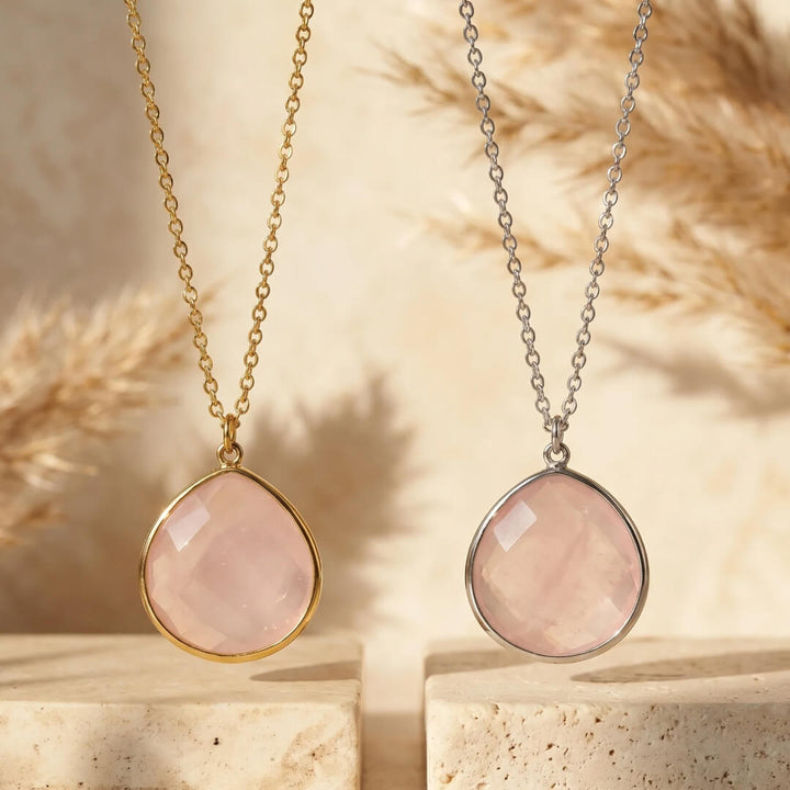 "Endless Sweetness" Pendant in Rose Quartz