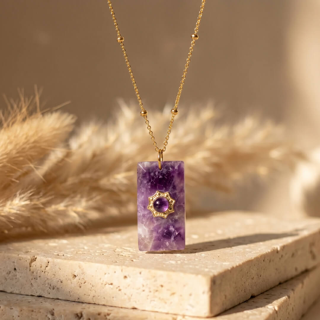 "Soft Wisdom" Pendant in Amethyst