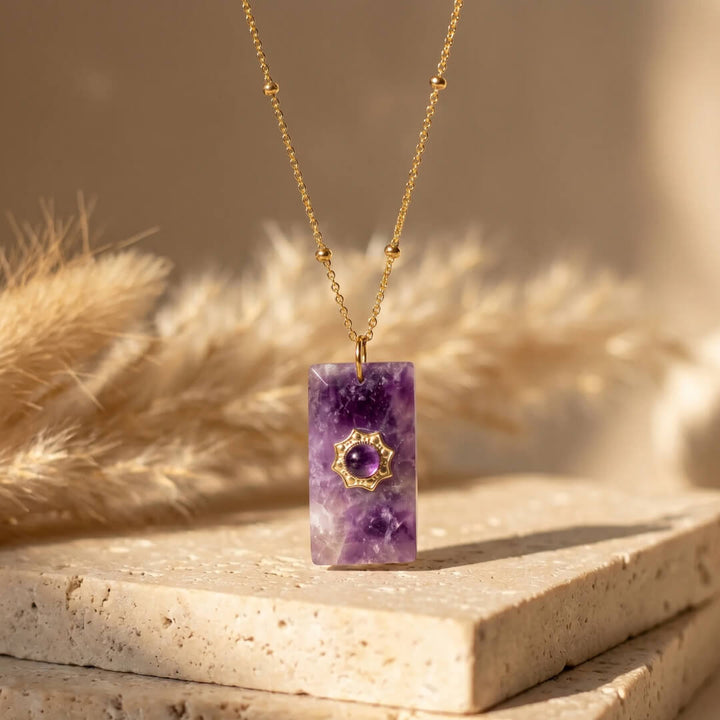 "Soft Wisdom" Pendant in Amethyst