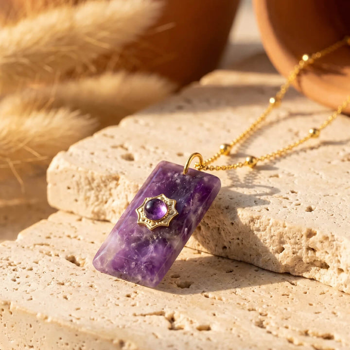 "Soft Wisdom" Pendant in Amethyst